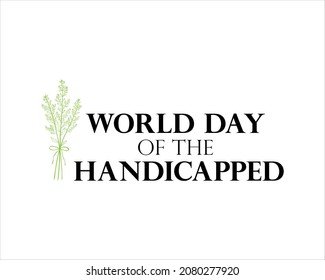 world day of the handicappeed in the creative style