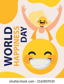 world day of happiness festive card