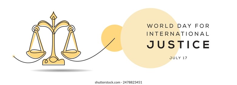 World Day for International Justice, held on 17 July.