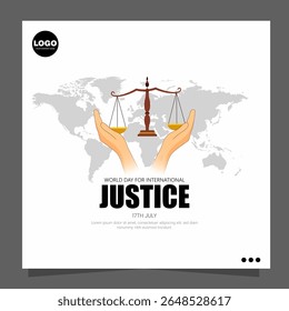 O Dia Mundial da Justiça Internacional, comemorado em 17 de julho, promove a justiça criminal internacional.