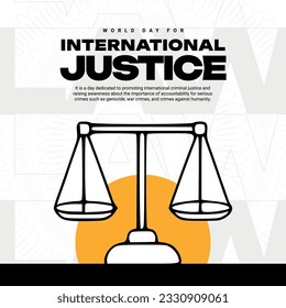 world day of International justice day Social Media post template, law day,  lawyer