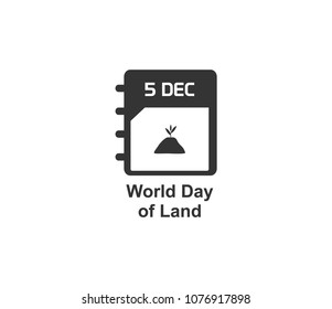 World day of land vector icon