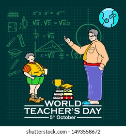 world teacher’s day, poster and banner