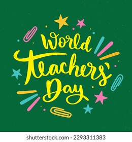 World Teacher’s Day Poster Design