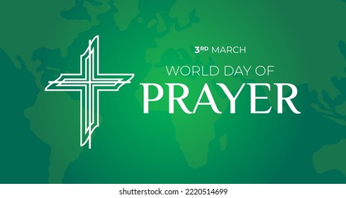 World Day of Prayer Illustration with Cross