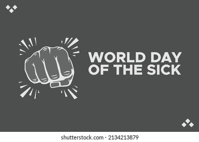 World Day of the Sick Vector Template