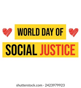 world day of social justice banner for social media