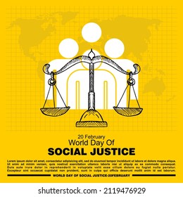 World Day Of Social Justice, Poster And Banner