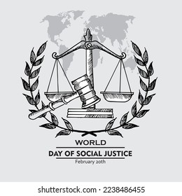 World Day Of Social Justice, poster and banner