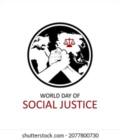 World Day Of Social Justice Poster,background,sticker,campaign,aattention,