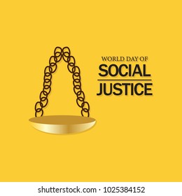 world day of social justice vector illustration