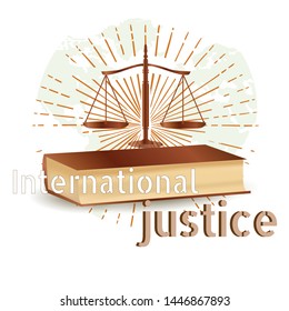 World Day of Social Justice vector. Silhouette of a hand with a laurel. Hands with Earth. Important day - Vector
