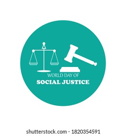world day of social justice ,vector illustration.