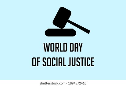 world day of social justice vector illustration