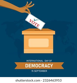 World Democracy Day is a global observance that celebrates and promotes the principles of democracy, including rights and freedoms.