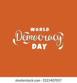 Dia Mundial da Democracia Groovy Vetor Design