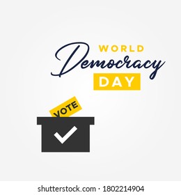 World Democracy Day Vector Design Illustration