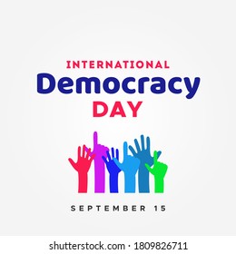 World Democracy Day Vector Design Illustration For Celebrate Moment