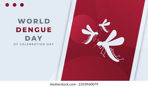 World Dengue Day Celebration Vector Design Illustration for Background, Poster, Banner, Advertising, Greeting Card