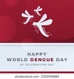 Ilustración de diseño vectorial del Día Mundial del Dengue para fondo, afiche, cartel, publicidad, tarjeta de saludo