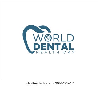 world dental health day logo designs simple for celebrating dental care