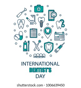 World Dentist Day Campaign Vector Illustration. Great for greeting card, poster and banner