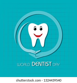 World Dentist Day design, 6 March ,vector illustration