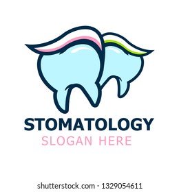 World Dentist Day. Vector illustration of logo tooth.Stomatology banner