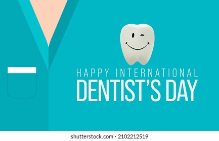 World Dentist's day is observed every year in February, Vector illustration