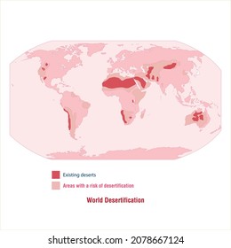 World Desertification Map Vaktor Hd