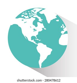 World design over white background, vector illustration.