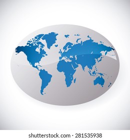 World design over white background, vector illustration.