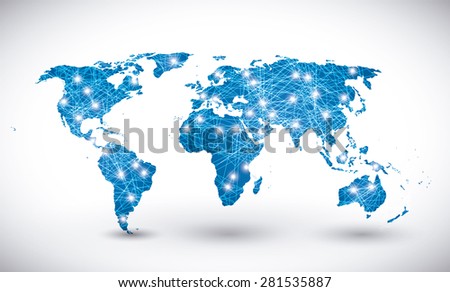 World design over white background, vector illustration.