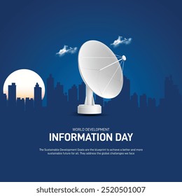 world development information day. world development information day creative poster, banner, social media post, background, template, post card design etc. 