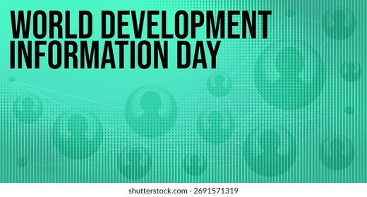 projeto do dia mundial de informações sobre desenvolvimento