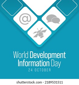 World Development Information day is observed every year on October 24, to draw the attention of the world to development problems and the need to strengthen international cooperation to solve them