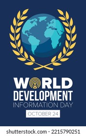 World Development Information Day poster design