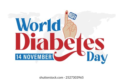 World Diabetes Day, 14 November World Diabetes Day design for social media post, Vector illustration for Diabetes Day template, Diabetes Day banner poster and background