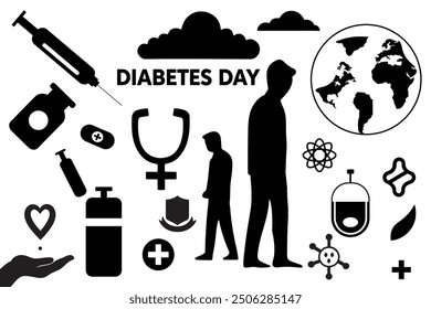 WORLD DIABETES DAY ALIMENT , VECTOR ALIMENT .