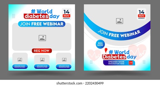 World diabetes day awareness social media posts