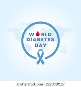 World Diabetes Day Background Concept Vector Illustration