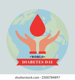 world diabetes day banner background vector eps 10