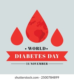 world diabetes day banner background vector eps 10