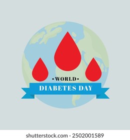 world diabetes day banner background vector eps 10