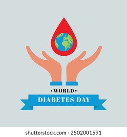 world diabetes day banner background vector eps 10