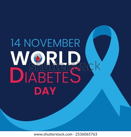 World Diabetes Day card. Vector
