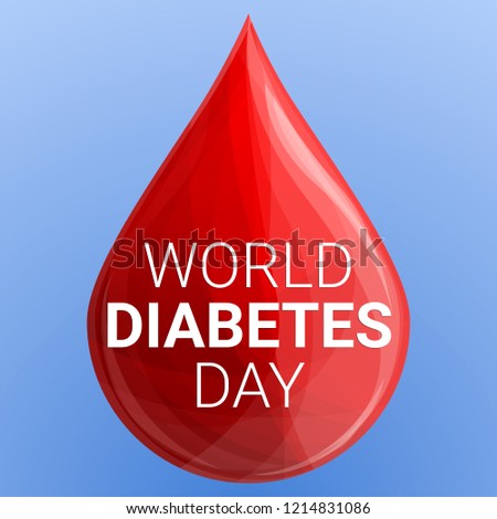 World diabetes day concept background. Cartoon illustration of world diabetes day vector concept background for web design