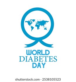 world diabetes day concept. logo. illustration vector