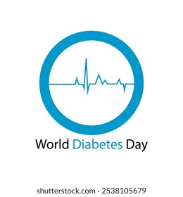 world diabetes day concept. logo. illustration vector