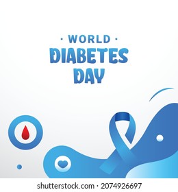 World Diabetes Day Design Background For Greeting Moment